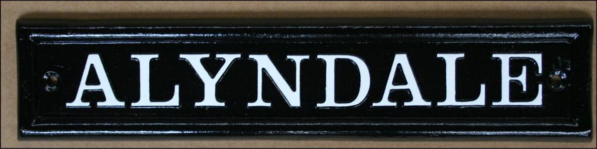 Alyndale - House Signs and Plaques
